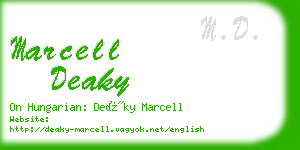 marcell deaky business card